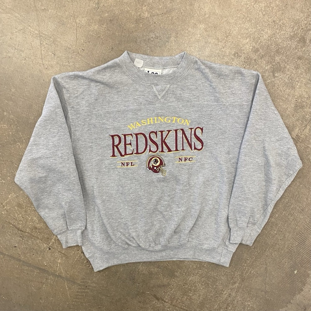 Vintage Washington Redskins Lee Sport Sweatshirt Men's L Grey NFL Pullover 90s